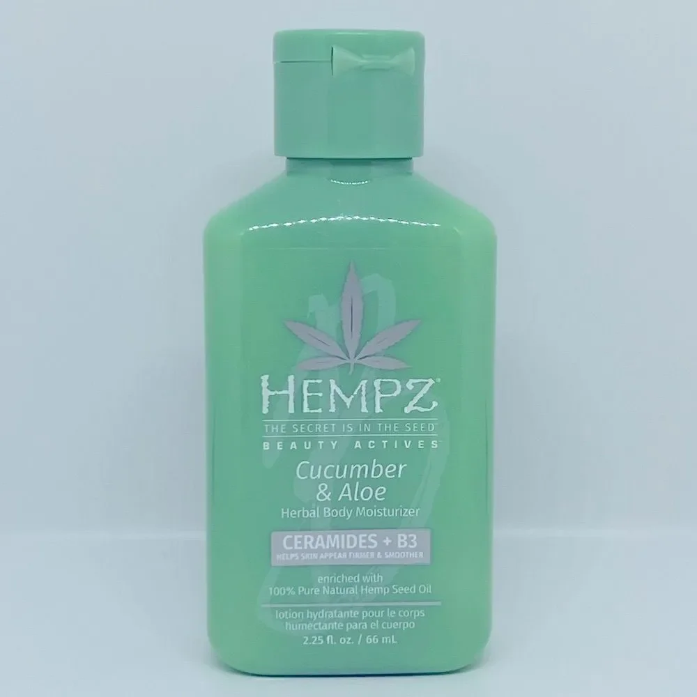 $5🌟 Hempz Cucumber & Aloe Herbal Body Moisturizer Ceramides + B3